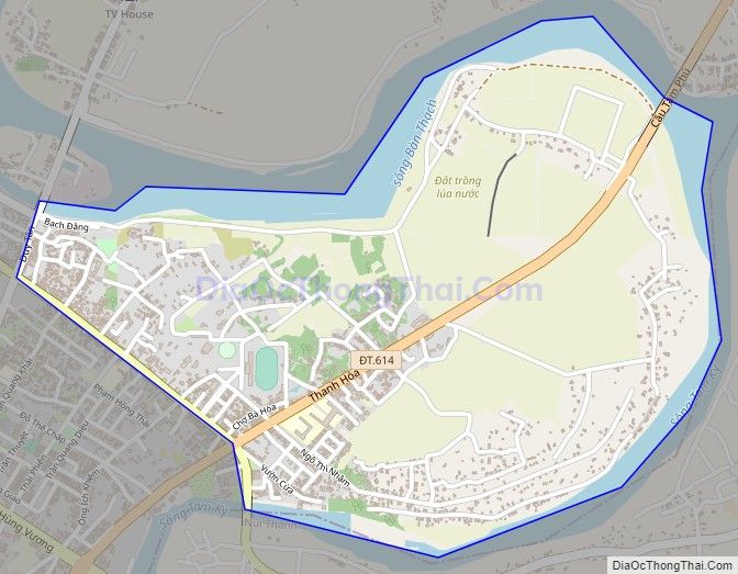 Bản đồ giao thông phường Hòa Hương, thành phố Tam Kỳ