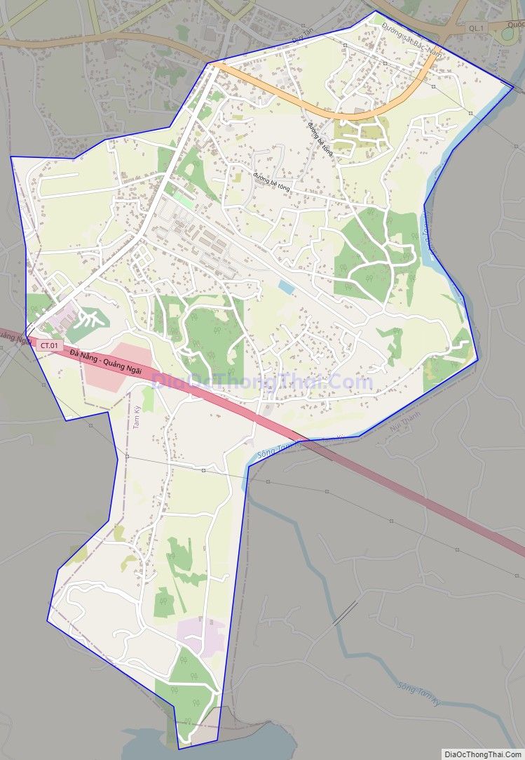 Bản đồ giao thông xã Tam Ngọc, thành phố Tam Kỳ