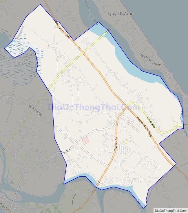 Bản đồ giao thông xã Tam Phú, thành phố Tam Kỳ