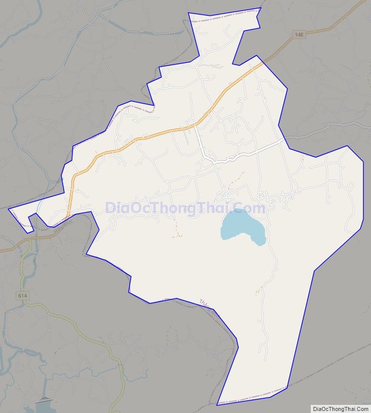 Bản đồ giao thông xã Bình Lãnh, huyện Thăng Bình