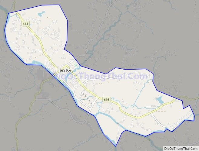 Bản đồ giao thông Thị trấn Tiên Kỳ, huyện Tiên Phước