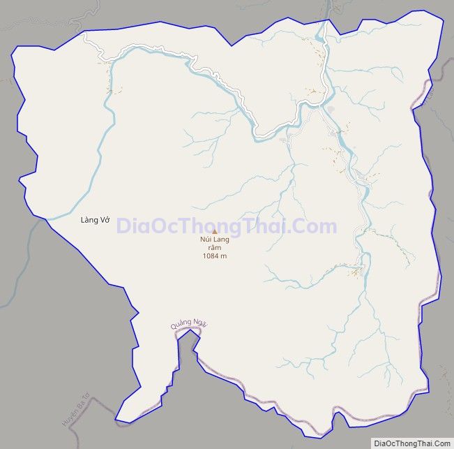 Bản đồ giao thông xã Ba Lế, huyện Ba Tơ