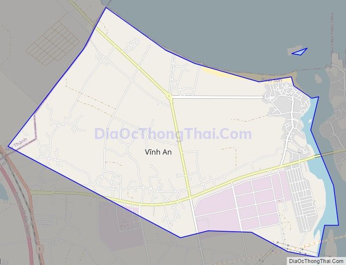 Bản đồ giao thông xã Bình Thanh, huyện Bình Sơn