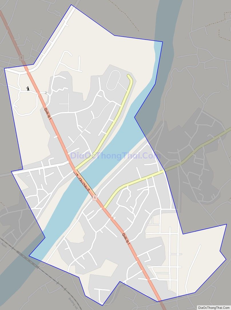 Bản đồ giao thông Thị trấn Châu Ổ, huyện Bình Sơn