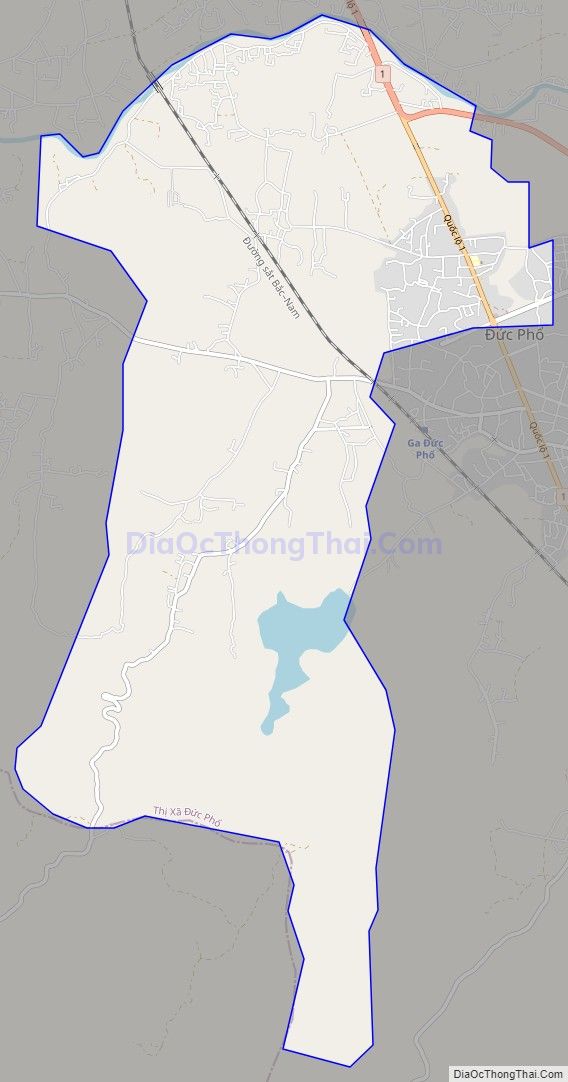 Bản đồ giao thông phường Phổ Ninh, thị xã Đức Phổ