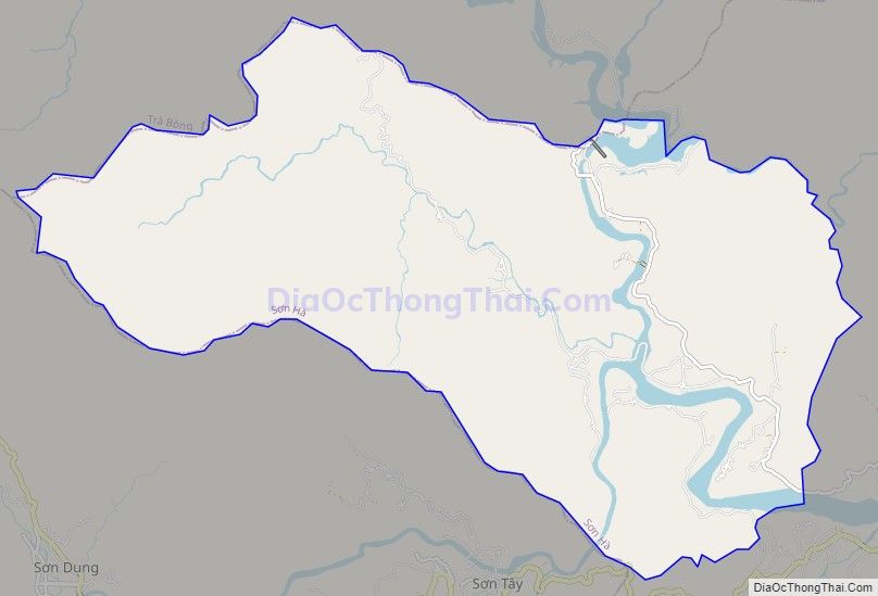 Bản đồ giao thông xã Sơn Bao, huyện Sơn Hà