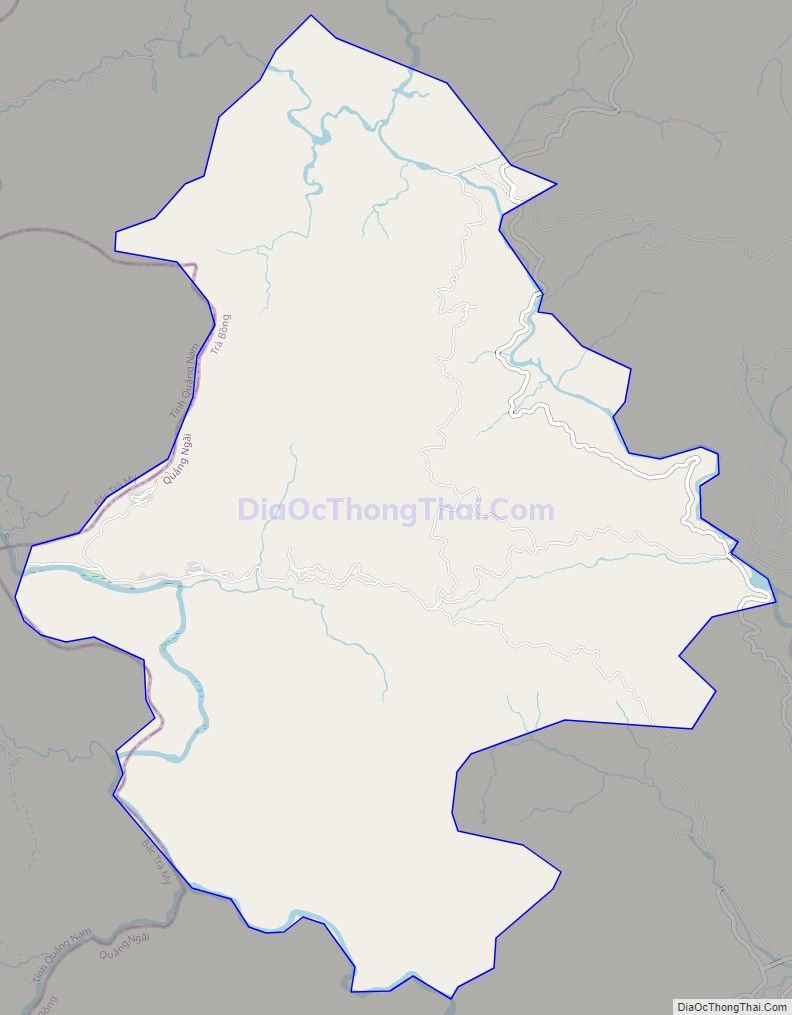 Bản đồ giao thông xã Trà Khê (cũ), huyện Tây Trà