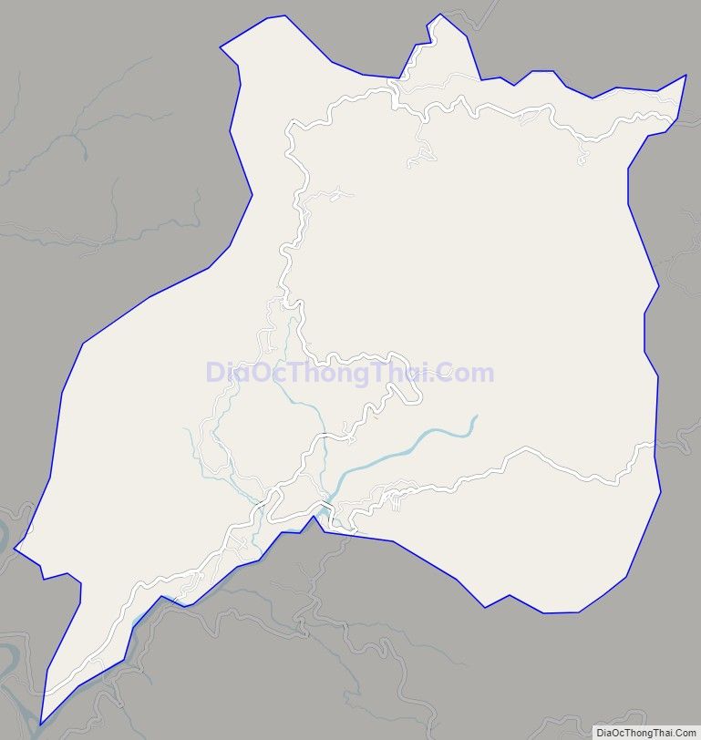 Bản đồ giao thông xã Trà Lãnh (cũ), huyện Tây Trà