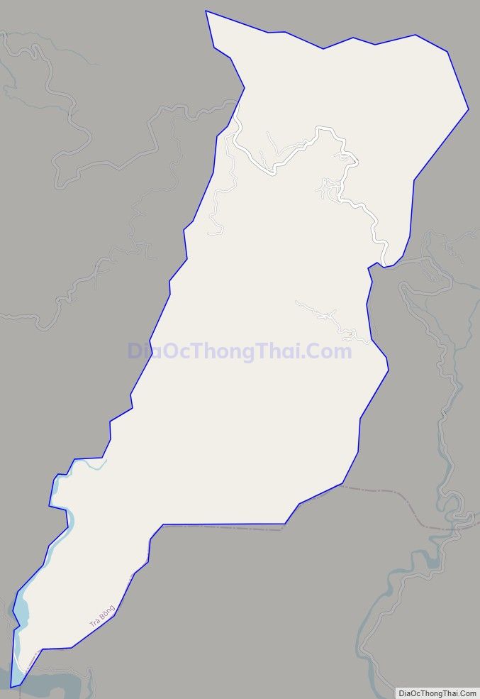 Bản đồ giao thông xã Trà Trung (cũ), huyện Tây Trà