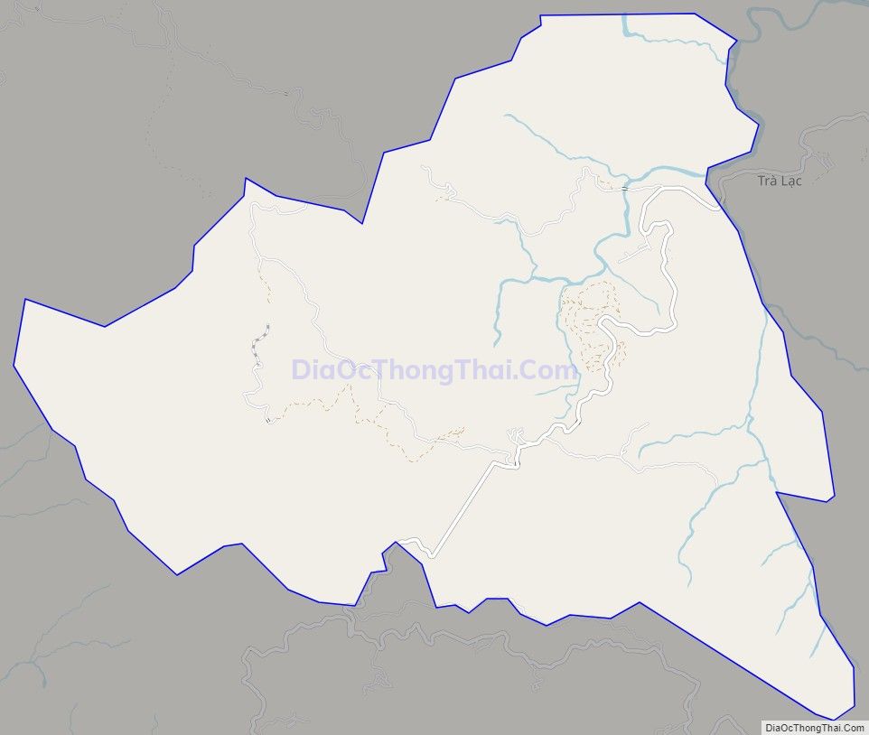 Bản đồ giao thông xã Trà Lâm, huyện Trà Bồng