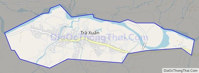 Bản đồ giao thông Thị trấn Trà Xuân, huyện Trà Bồng