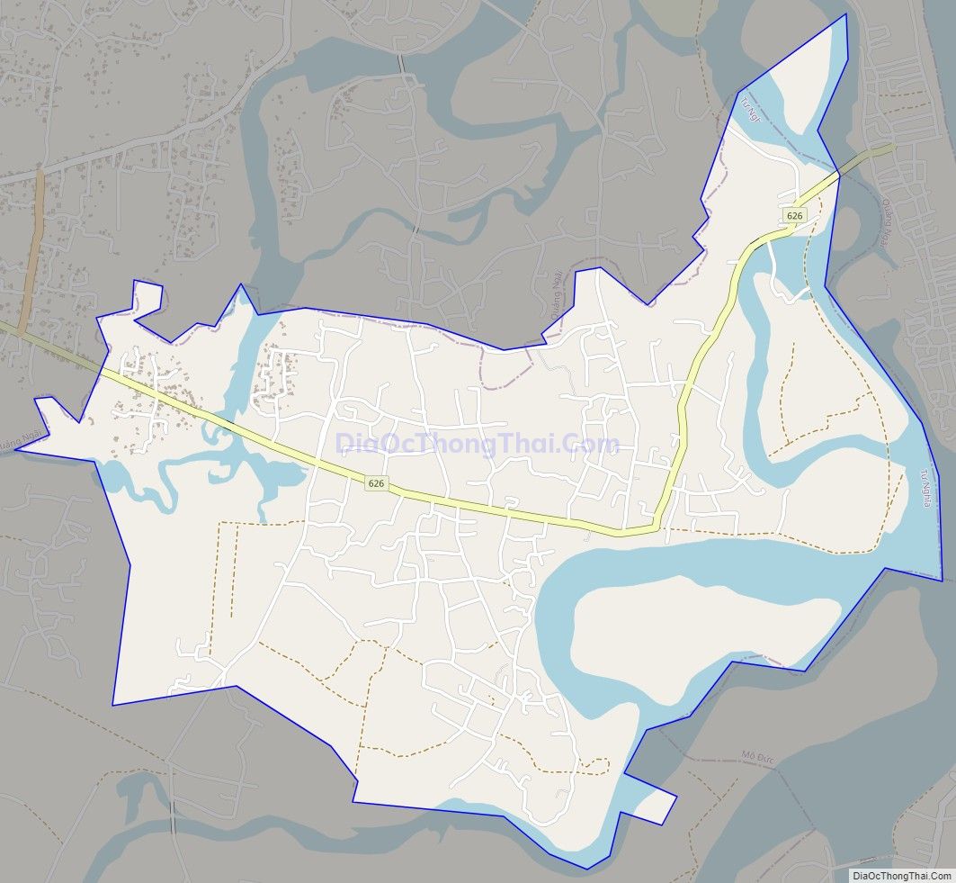 Bản đồ giao thông xã Nghĩa Hòa, huyện Tư Nghĩa
