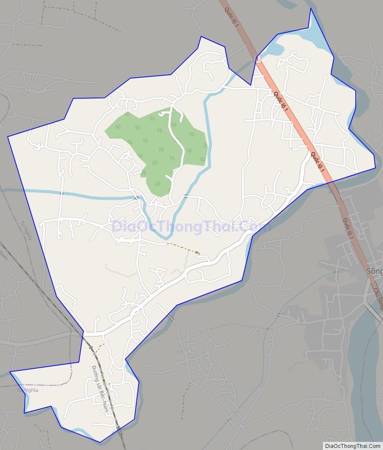 Bản đồ giao thông xã Nghĩa Phương, huyện Tư Nghĩa
