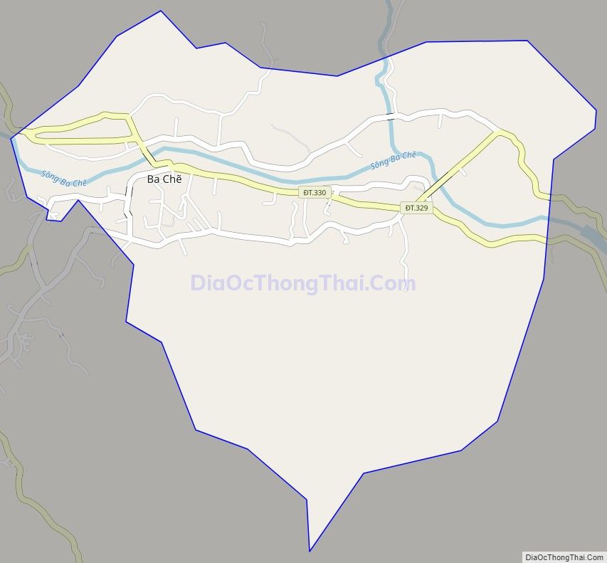 Bản đồ giao thông Thị trấn Ba Chẽ, huyện Ba Chẽ