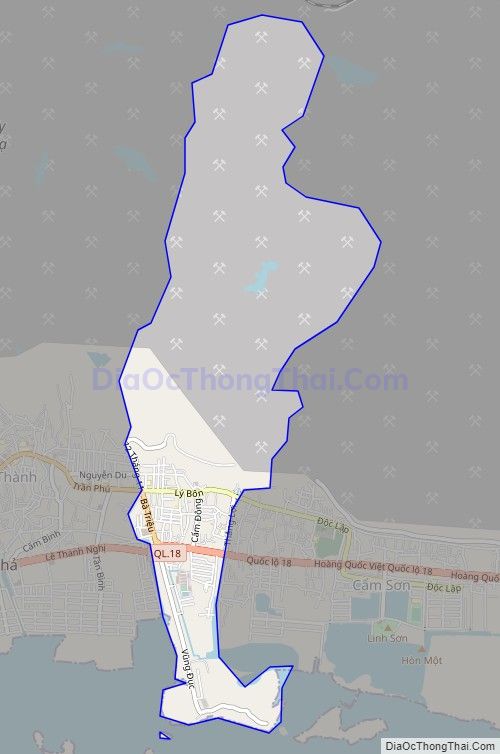 Bản đồ giao thông phường Cẩm Ðông, thành phố Cẩm Phả