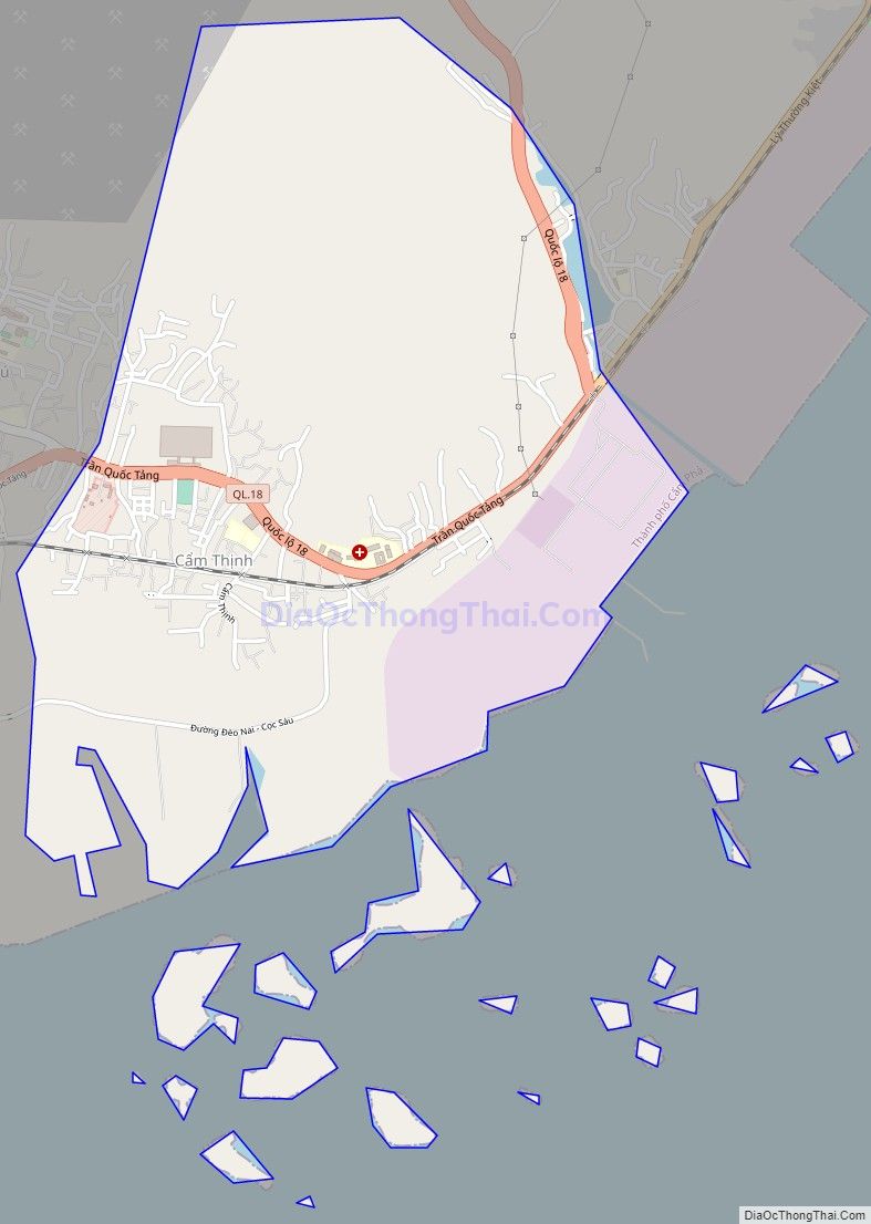 Bản đồ giao thông phường Cẩm Thịnh, thành phố Cẩm Phả