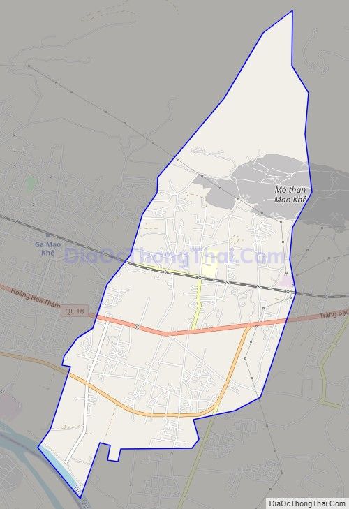 Bản đồ giao thông phường Yên Thọ, thị xã Đông Triều