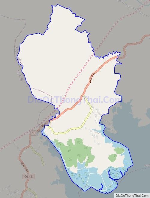 Bản đồ giao thông xã Đường Hoa, huyện Hải Hà