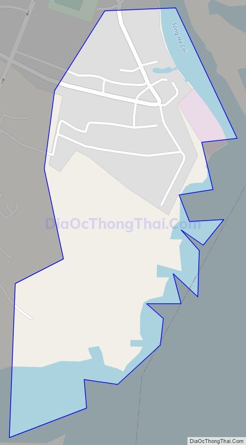 Bản đồ giao thông xã Phú Hải (cũ), huyện Hải Hà