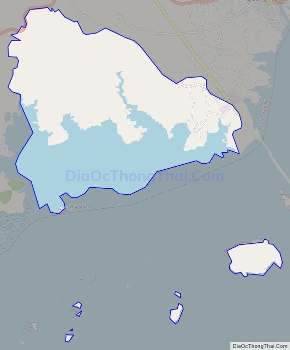 Bản đồ giao thông xã Quảng Phong, huyện Hải Hà