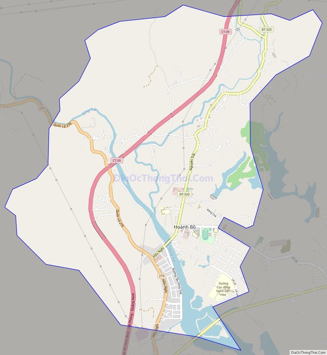 Bản đồ giao thông Thị trấn Trới (cũ), huyện Hoành Bồ