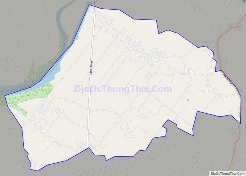 Bản đồ giao thông xã Sông Khoai, thị xã Quảng Yên