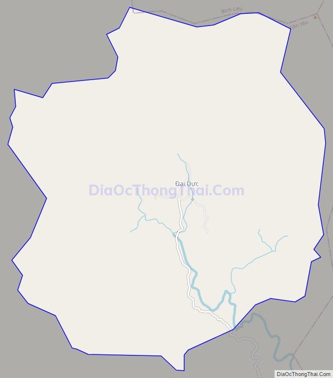 Bản đồ giao thông xã Đại Dực, huyện Tiên Yên