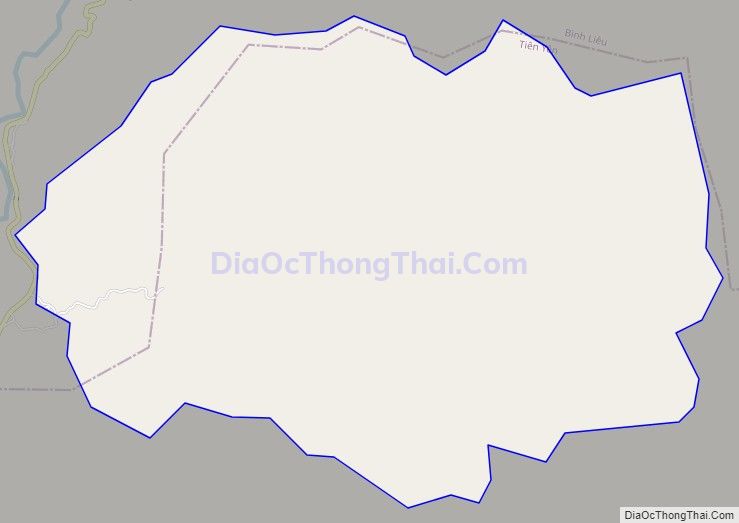 Bản đồ giao thông xã Đại Thành (cũ), huyện Tiên Yên