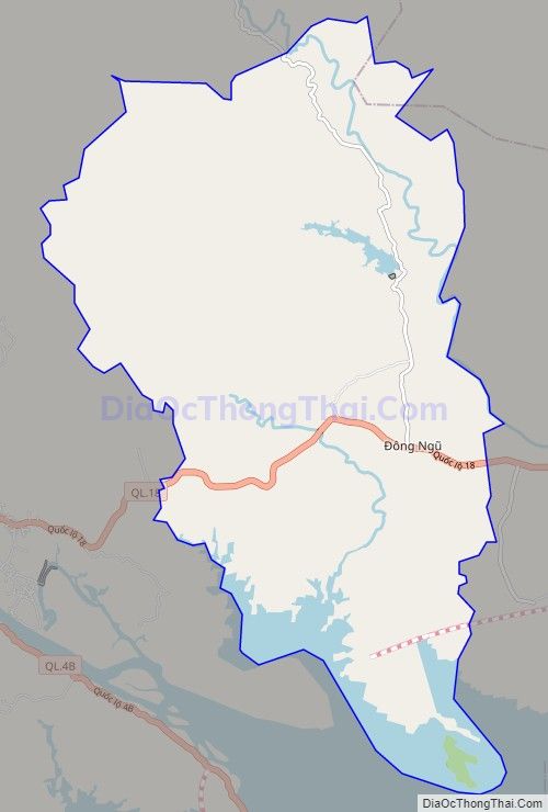 Bản đồ giao thông xã Đông Ngũ, huyện Tiên Yên
