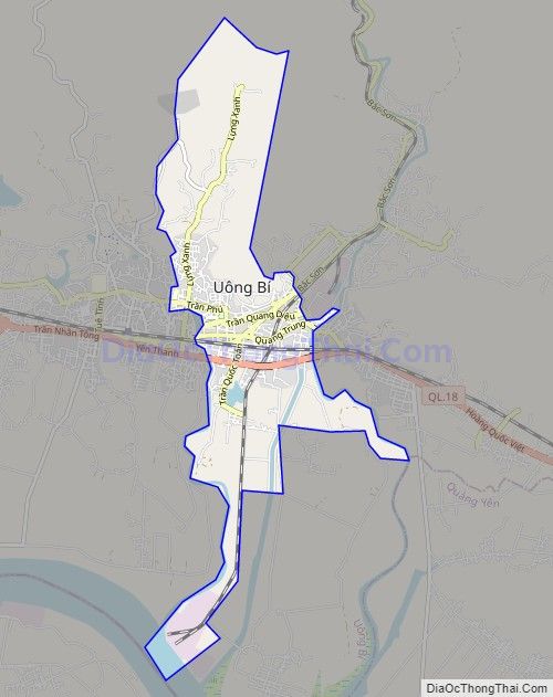 Bản đồ giao thông phường Quang Trung, thành phố Uông Bí