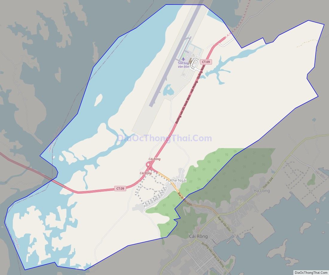 Bản đồ giao thông xã Ðoàn Kết, huyện Vân Đồn