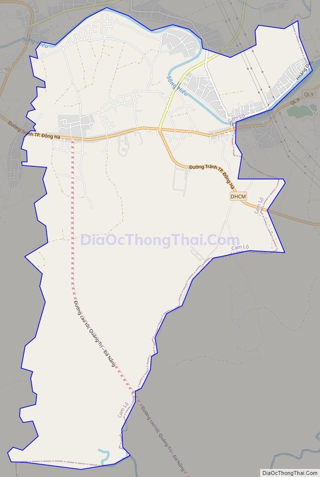 Bản đồ giao thông xã Cam Hiếu, huyện Cam Lộ
