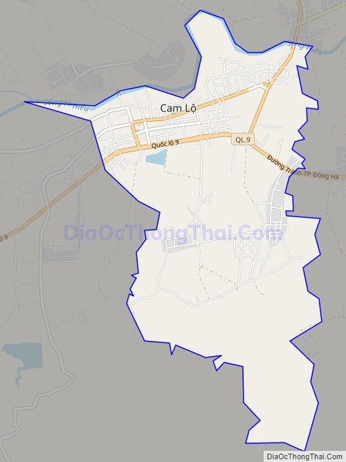 Bản đồ giao thông Thị trấn Cam Lộ, huyện Cam Lộ