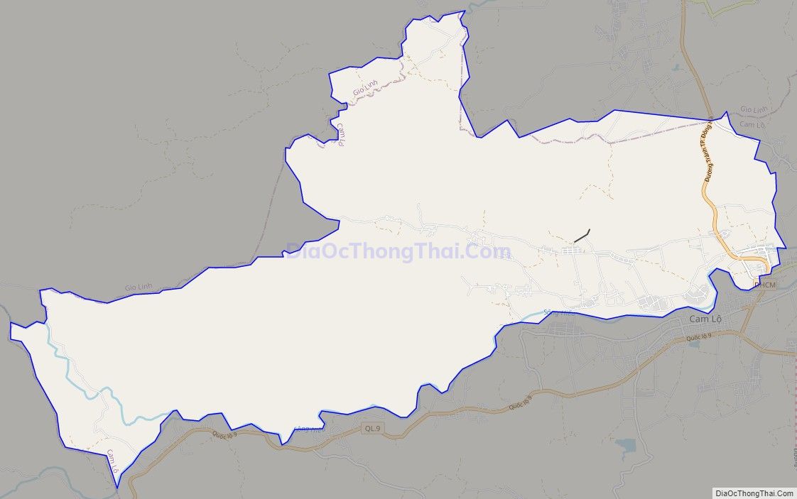 Bản đồ giao thông xã Cam Tuyền, huyện Cam Lộ