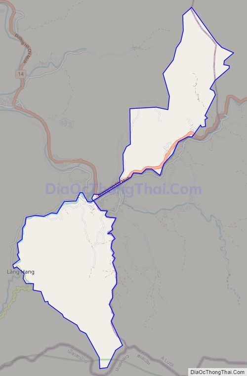Bản đồ giao thông xã A Bung, huyện Đakrông