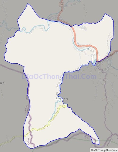 Bản đồ giao thông xã A Ngo, huyện Đakrông
