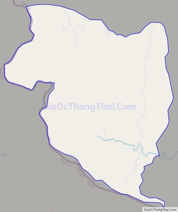 Bản đồ giao thông xã A Vao, huyện Đakrông