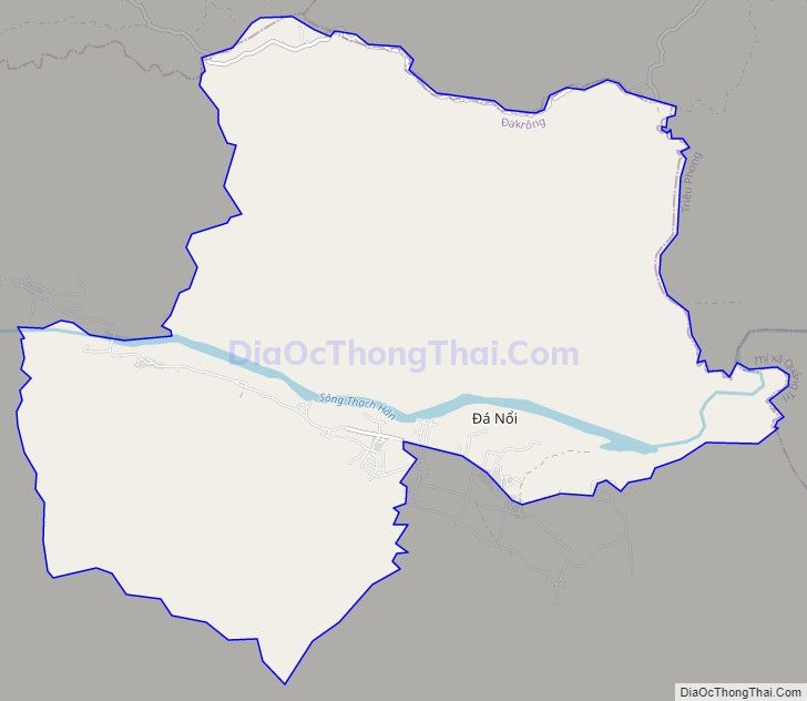Bản đồ giao thông xã Ba Lòng, huyện Đakrông