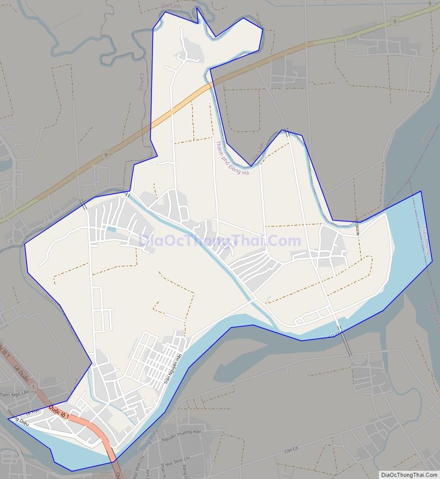 Bản đồ giao thông phường Đông Giang, thành phố Đông Hà