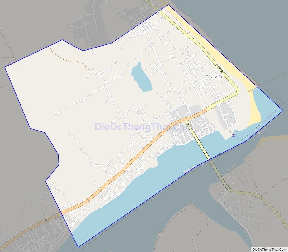 Bản đồ giao thông Thị trấn Cửa Việt, huyện Gio Linh
