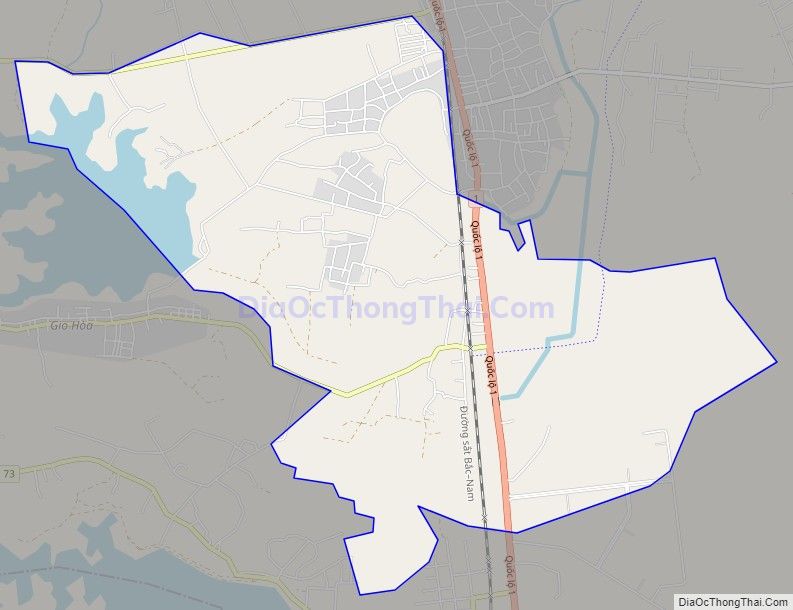 Bản đồ giao thông xã Gio Châu, huyện Gio Linh