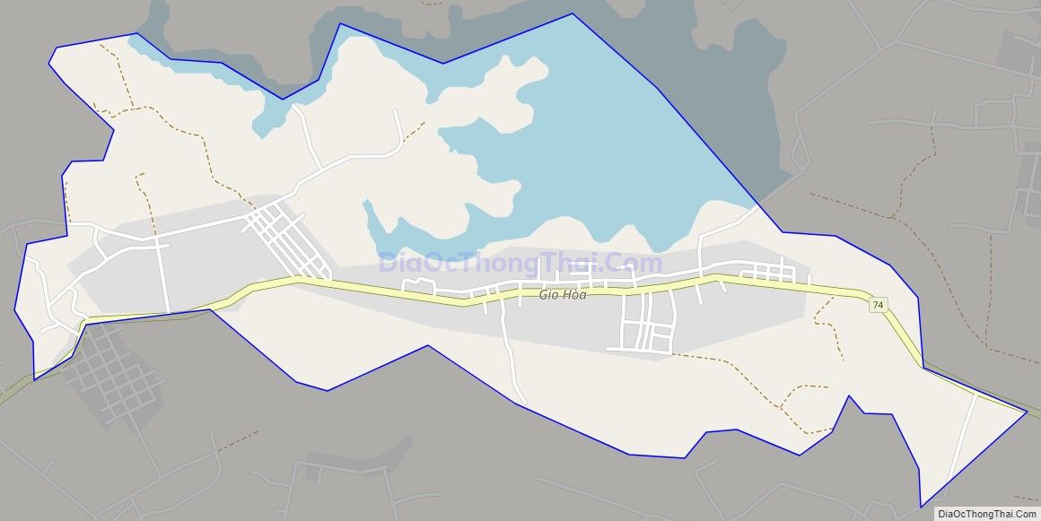 Bản đồ giao thông xã Gio Hòa (cũ), huyện Gio Linh