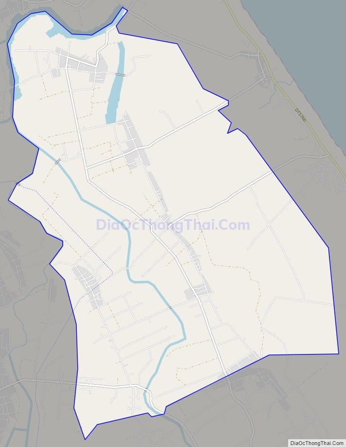 Bản đồ giao thông xã Gio Mỹ, huyện Gio Linh