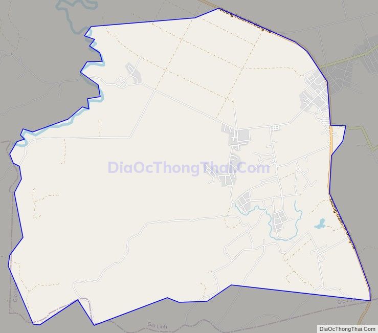 Bản đồ giao thông xã Hải Thái, huyện Gio Linh