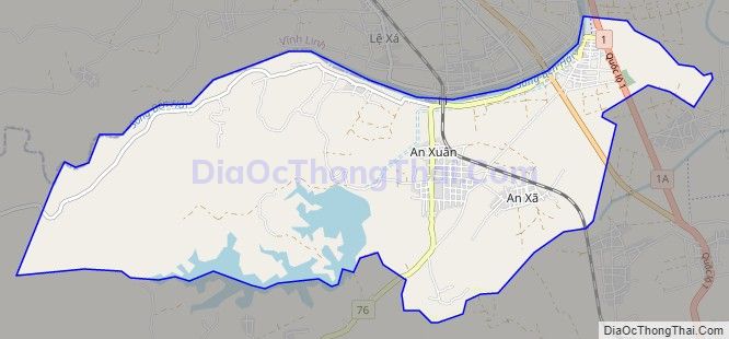 Bản đồ giao thông xã Trung Sơn, huyện Gio Linh