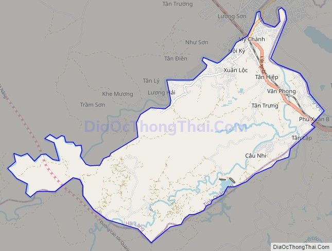 Bản đồ giao thông xã Hải Chánh, huyện Hải Lăng
