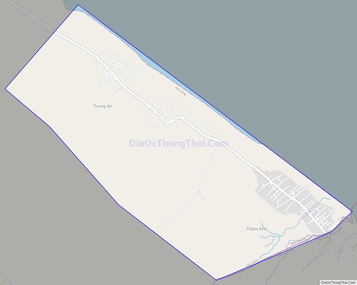 Bản đồ giao thông xã Hải Khê, huyện Hải Lăng