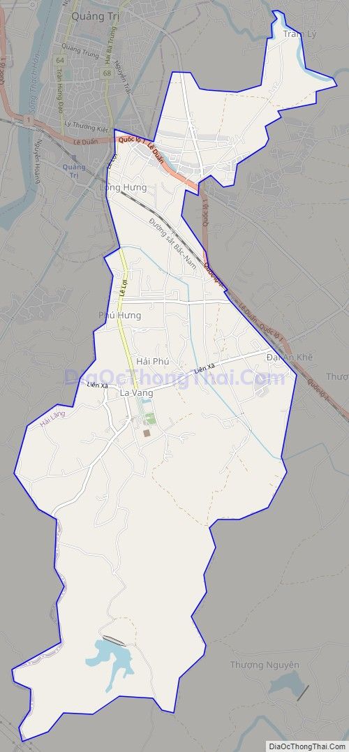 Bản đồ giao thông xã Hải Phú, huyện Hải Lăng
