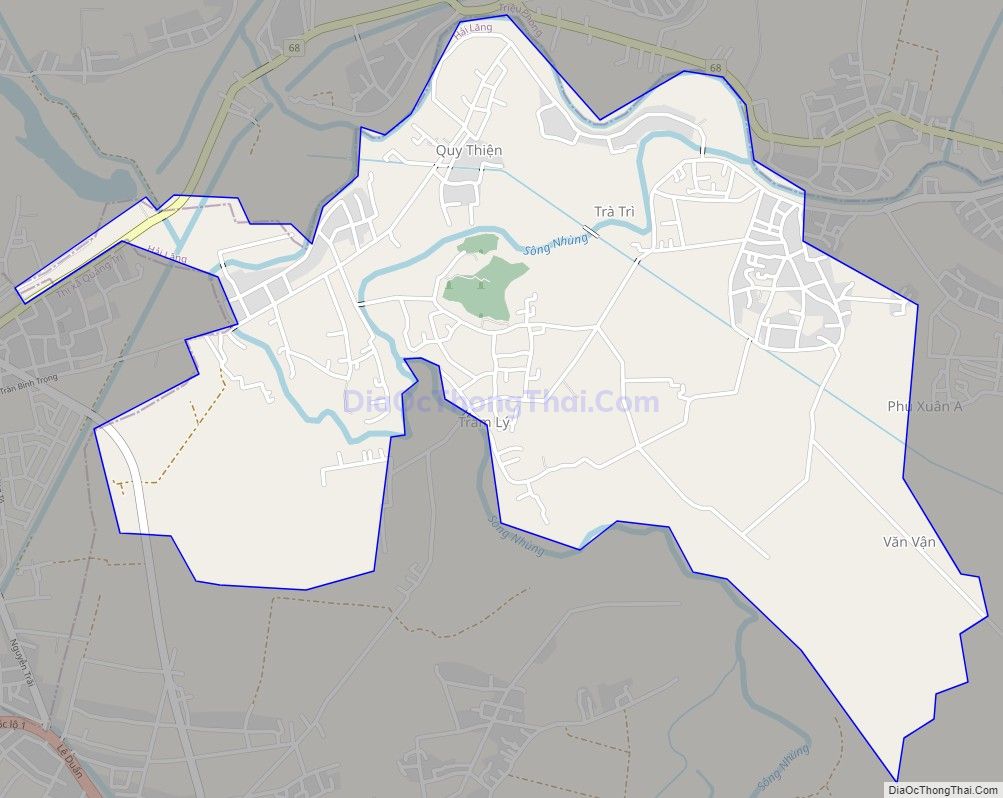 Bản đồ giao thông xã Hải Quy, huyện Hải Lăng