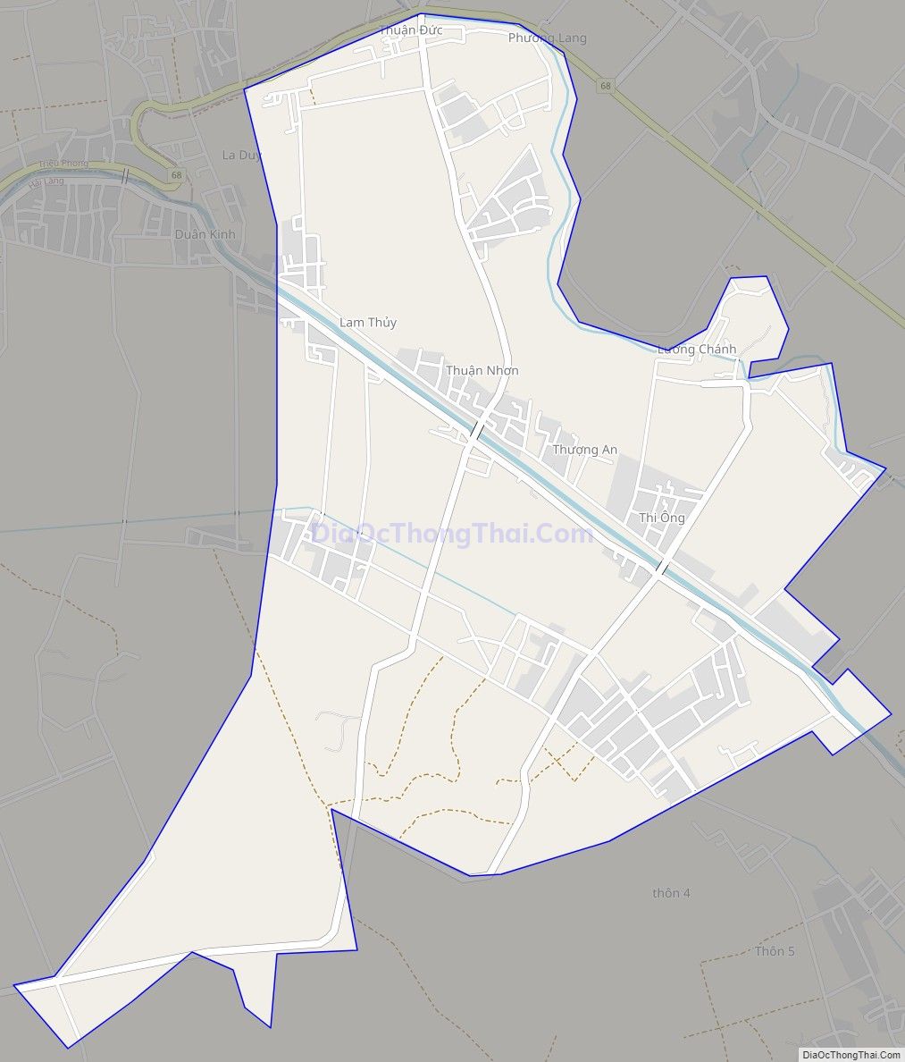 Bản đồ giao thông xã Hải Vĩnh (cũ), huyện Hải Lăng